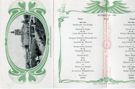 Weltausstellung St. Louis 1904 Innenseite